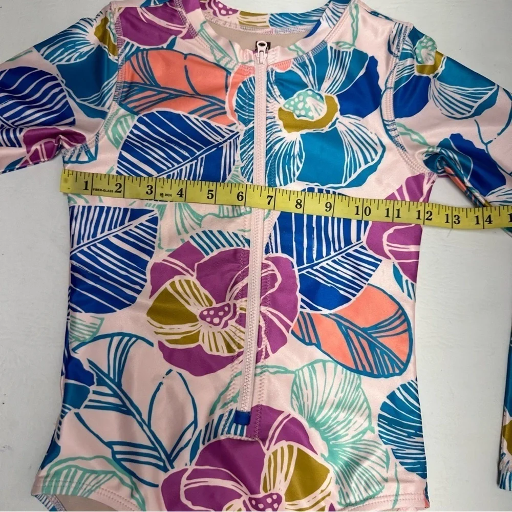 TEA Floral Girls Swimwear - Multicolor one piece size 8
